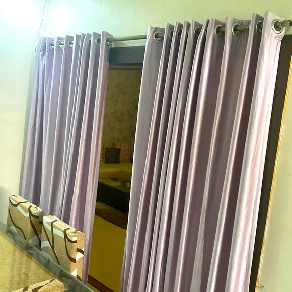 7ft long n 7.5ft wide,18 eyelets in each curtain,pair of long curtains - Picture 1 of 4